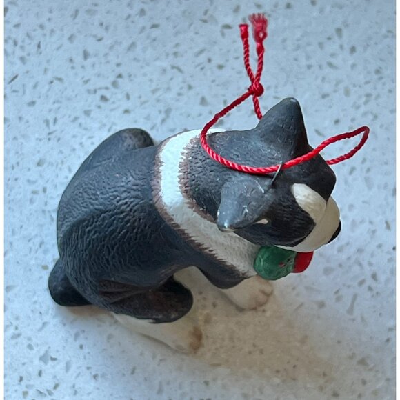 Boston Terrier Christmas Ornament By Schmid 1986 - Picture 5 of 5